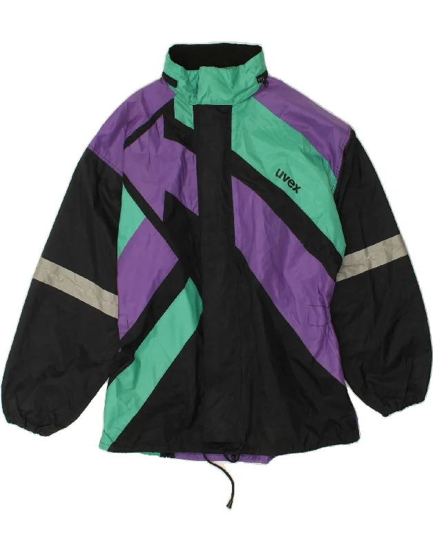 Comfortable Men's ParkasUVEX Mens Hooded Rain Jacket UK 40 Large Multicoloured Colourblock