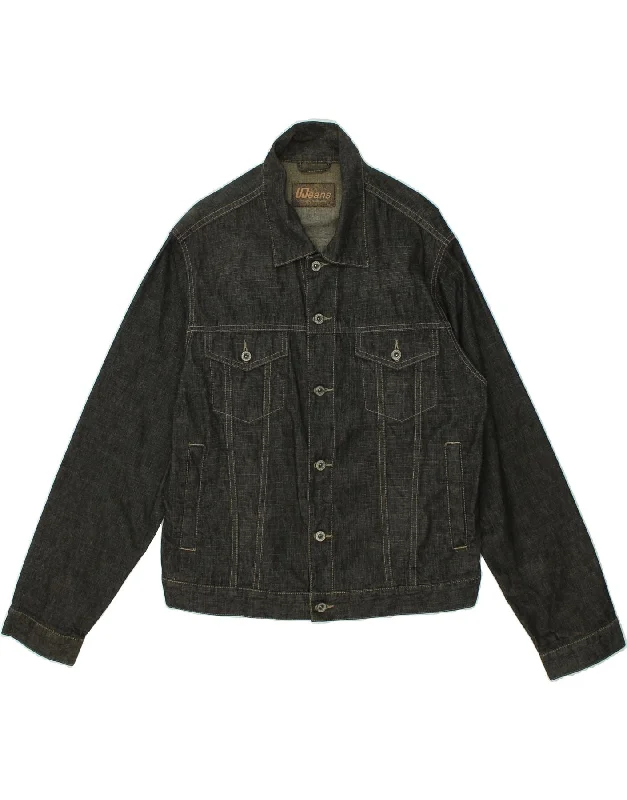 Men's Coats with Belted WaistsVINTAGE Mens Denim Jacket UK 42 XL Blue Cotton