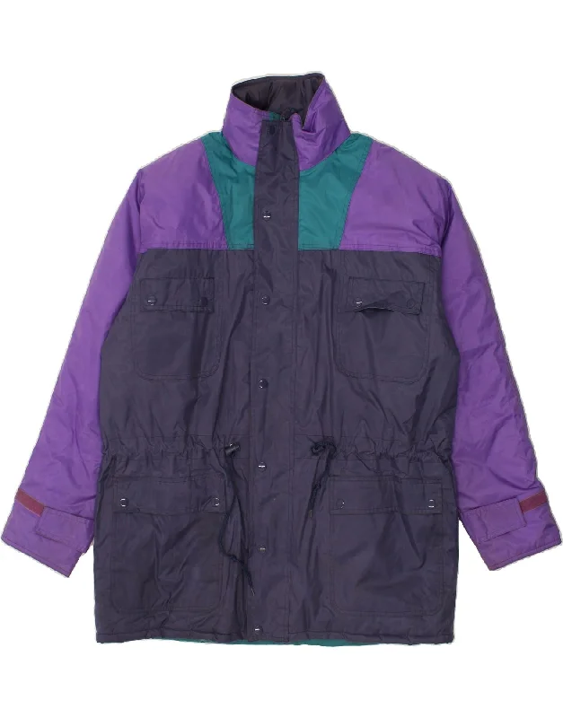 Men's Coats with Convertible CollarsVINTAGE Mens Hooded Windbreaker Jacket UK 42 XL Purple Colourblock Men's Coats with Convertible CollarsVINTAGE Mens Hooded Windbreaker Jacket UK 42 XL Purple Colourblock