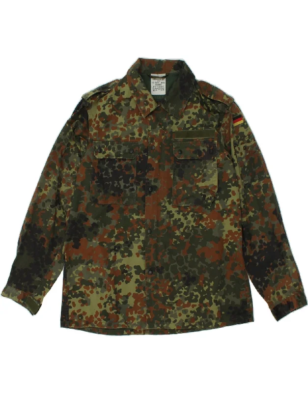 Men's Coats with Belted WaistsVINTAGE Mens Military Jacket UK 36 Small Khaki Camouflage Cotton Men's Coats with Belted WaistsVINTAGE Mens Military Jacket UK 36 Small Khaki Camouflage Cotton
