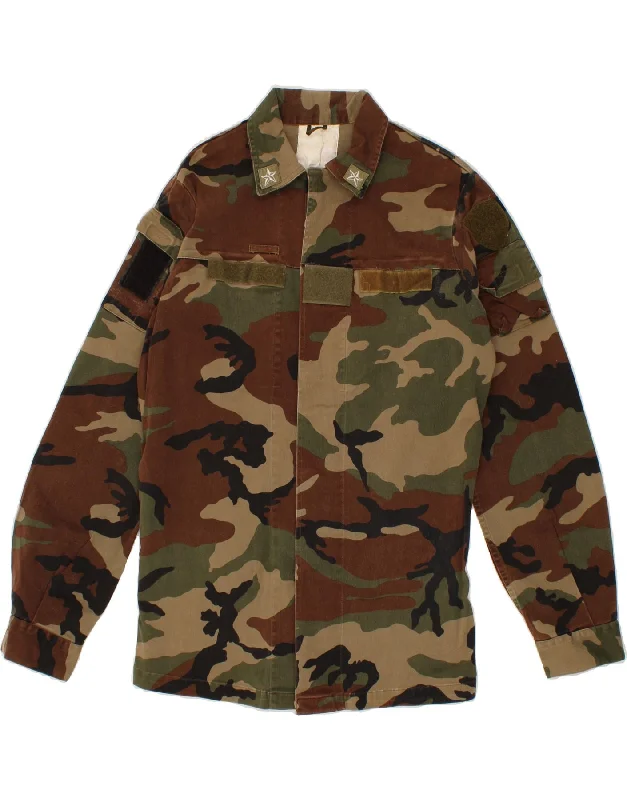 Men's Coats for Winter CampingVINTAGE Mens Military Jacket UK 38 Medium Brown Camouflage Men's Coats for Winter CampingVINTAGE Mens Military Jacket UK 38 Medium Brown Camouflage