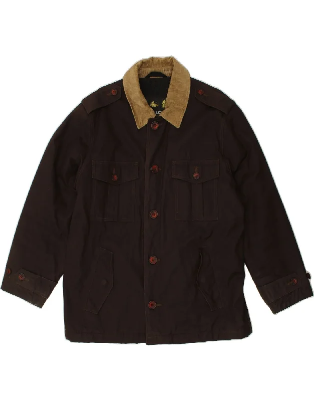 Men's Coats for Winter SportsVINTAGE Mens Military Windbreaker Jacket UK 38 Medium Brown Cotton