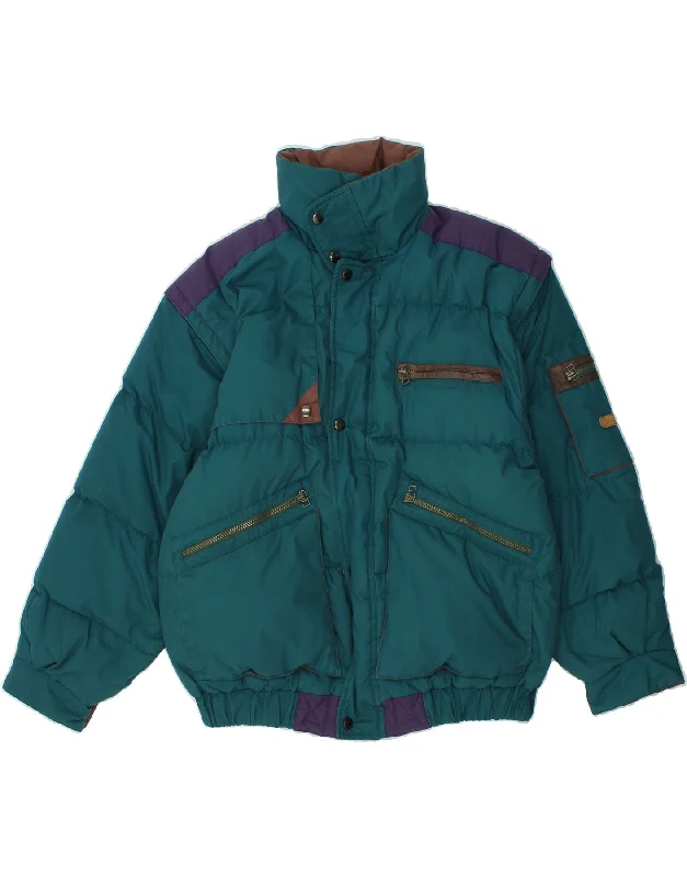 Men's Coats with VentilationVINTAGE Mens Padded Reversible Jacket UK 38 Medium Green Polyester Men's Coats with VentilationVINTAGE Mens Padded Reversible Jacket UK 38 Medium Green Polyester