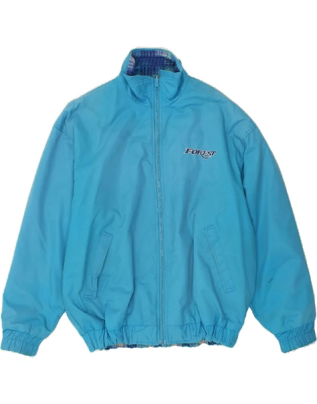 Men's Coats for Tall MenVINTAGE Mens Reversible Bomber Jacket UK 40 Large Blue Check Men's Coats for Tall MenVINTAGE Mens Reversible Bomber Jacket UK 40 Large Blue Check